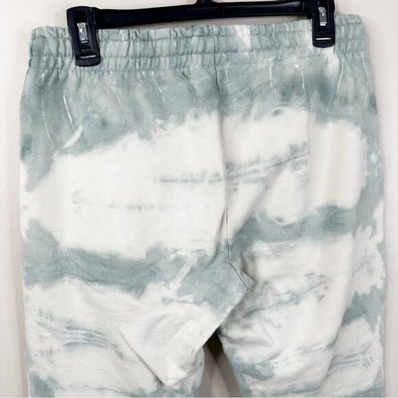 TALENTLESS Sweatpants Womens Small Tiger Wash Blue Spruce Tie Dye Stripe Cotton - Picture 7 of 10